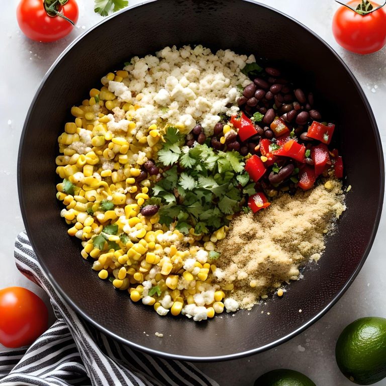 Canned Corn Recipes -Savory Corn and Black Bean Fiesta
