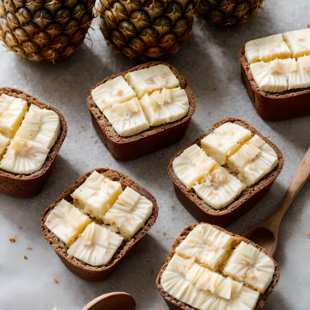 Coconut Pineapple Mini Loaves