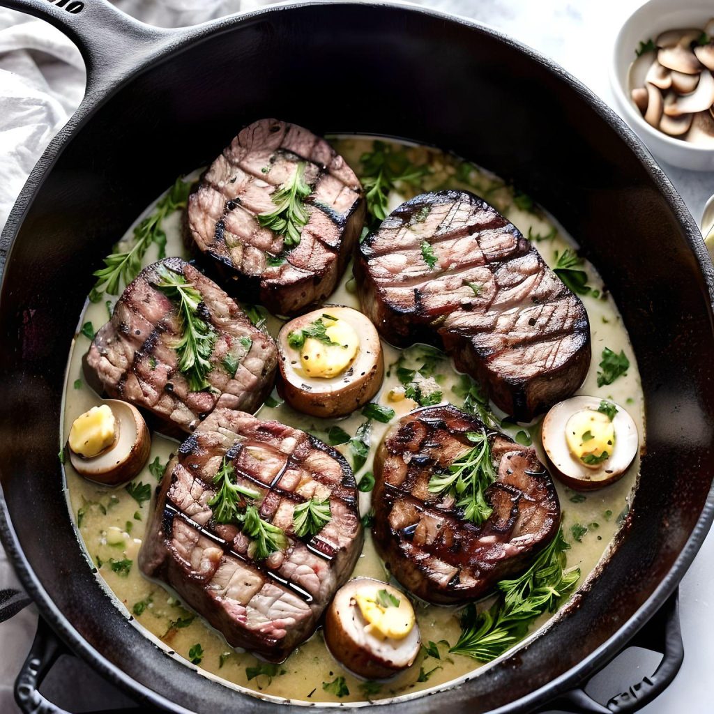 Garlic Butter Minute Steaks