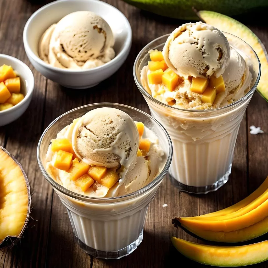 Mango Coconut Ice Cream