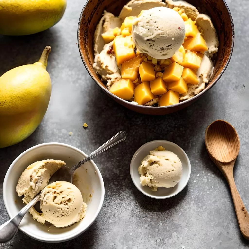 Mango Ginger Ice Cream