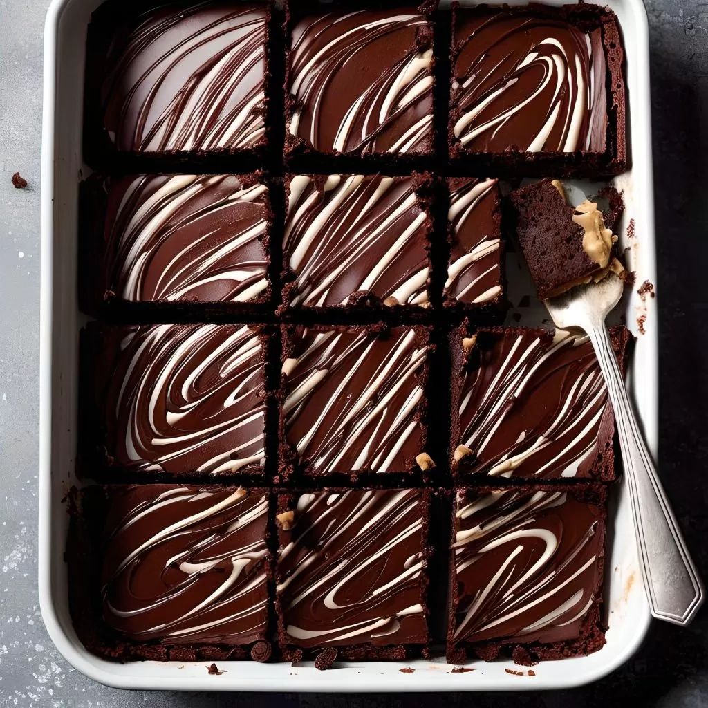Peanut Butter Swirl Brownies