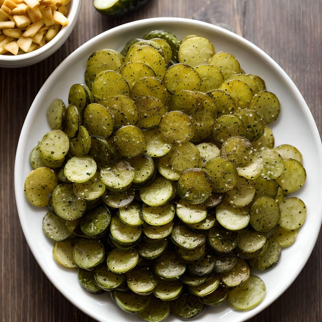 Sweet Gherkin Pickle Chips