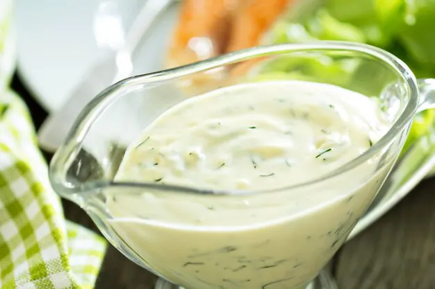 mayonnaise in a glass jar