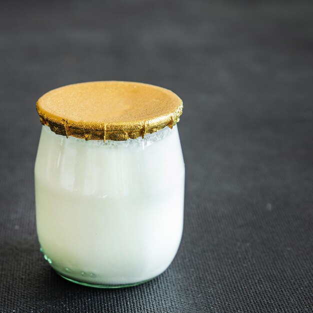 a jar full of kefir