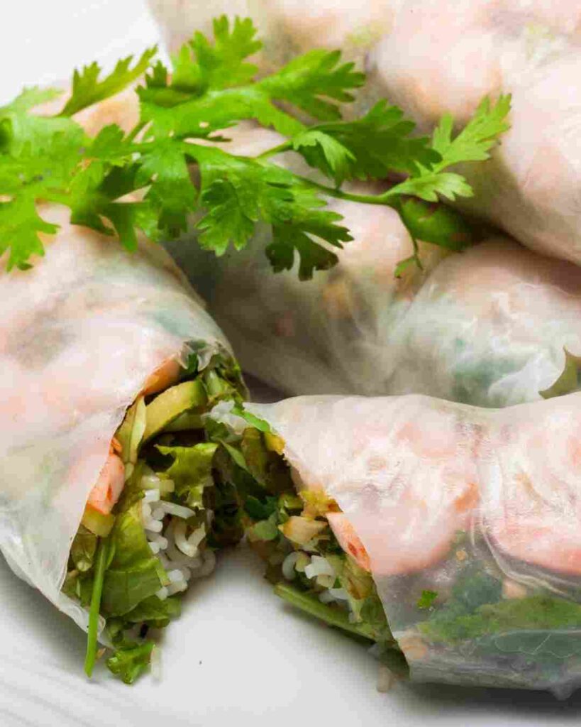 Which is healthier spring roll or egg roll