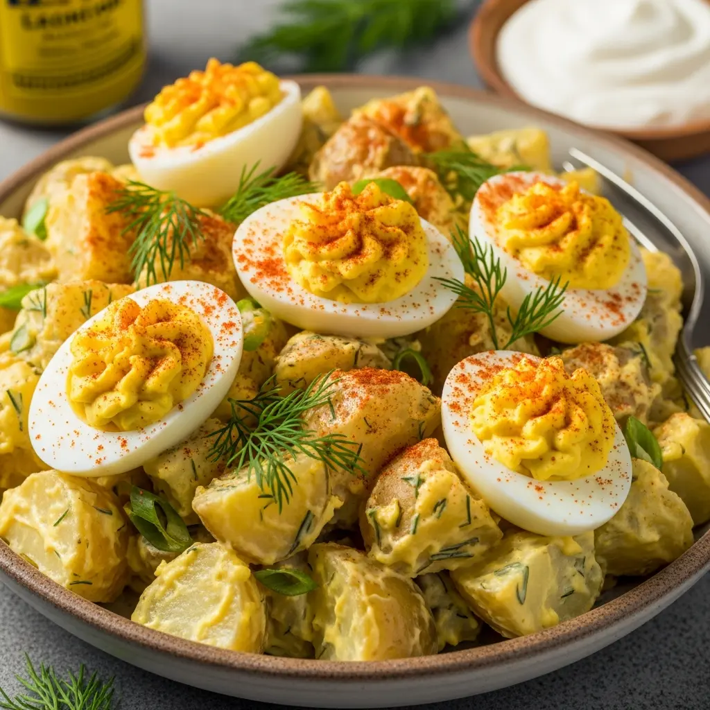 Deviled Egg Potato Salad Allrecipes & Pioneer Woman Inspiration
