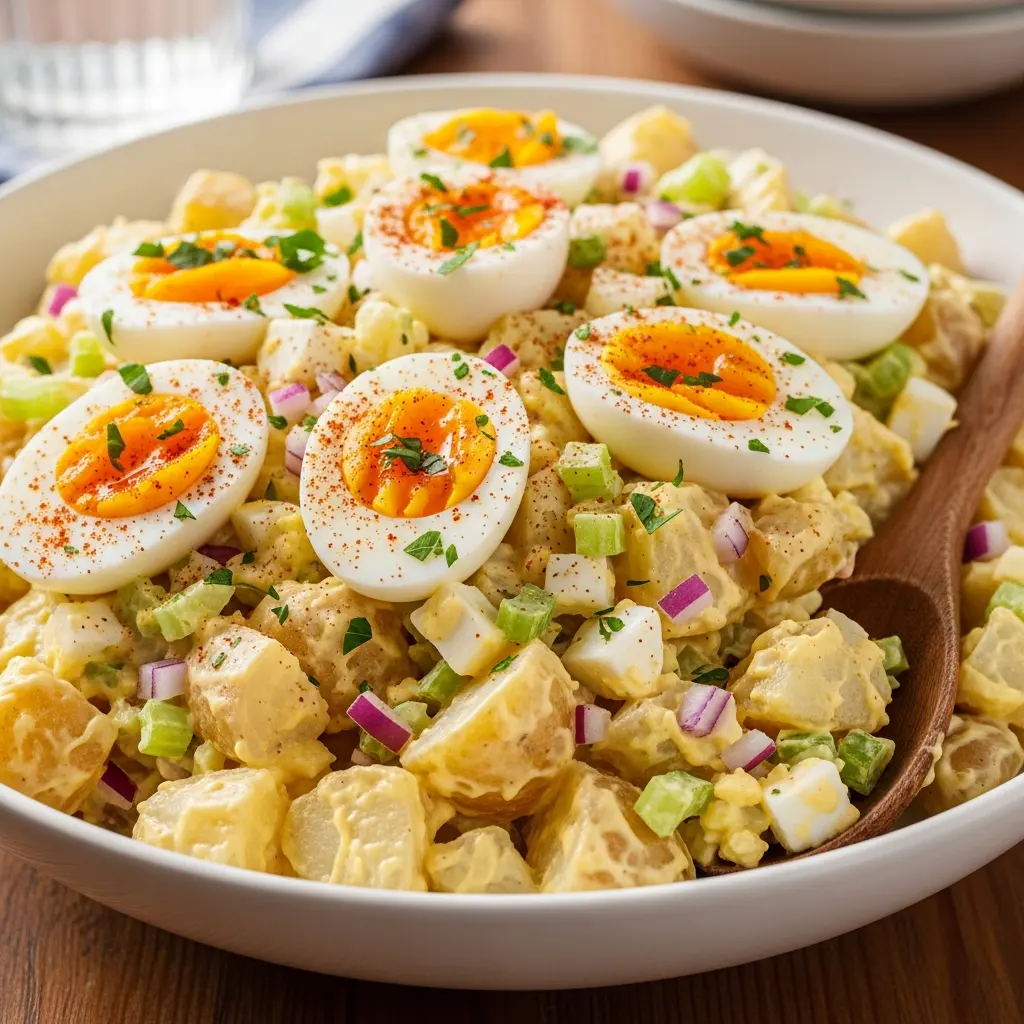 Homemade Deviled Egg Potato Salad