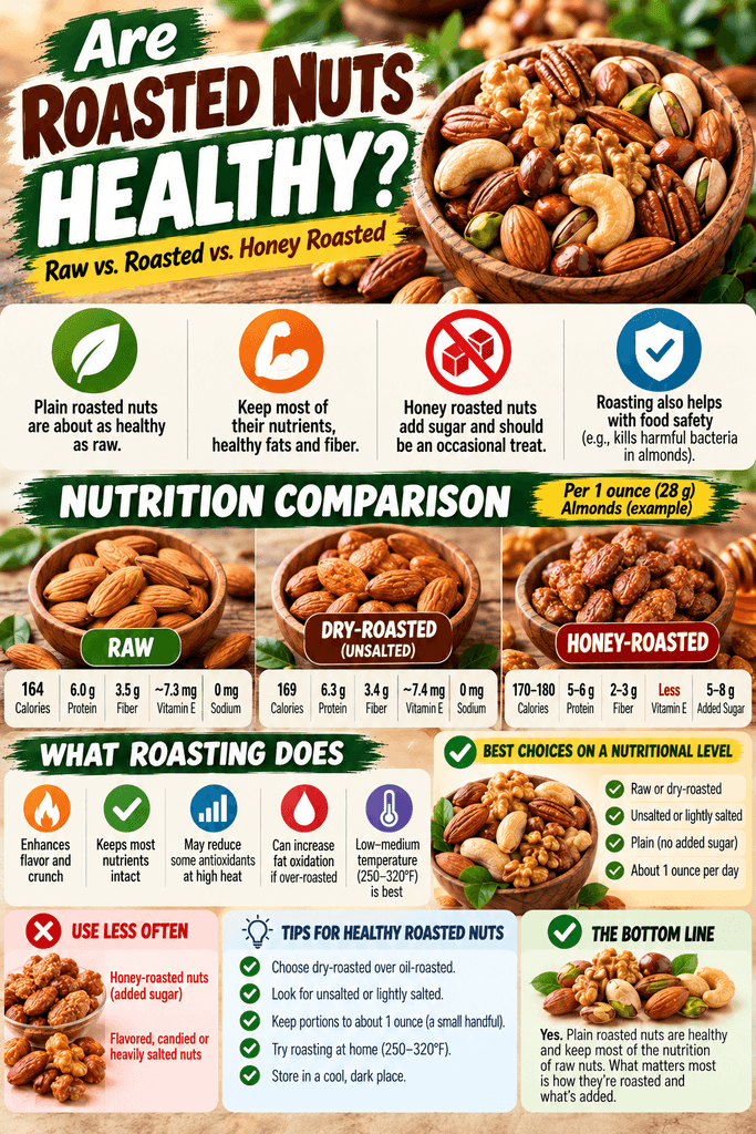 Are Roasted Nuts Healthy? Raw vs Roasted vs Honey Roasted