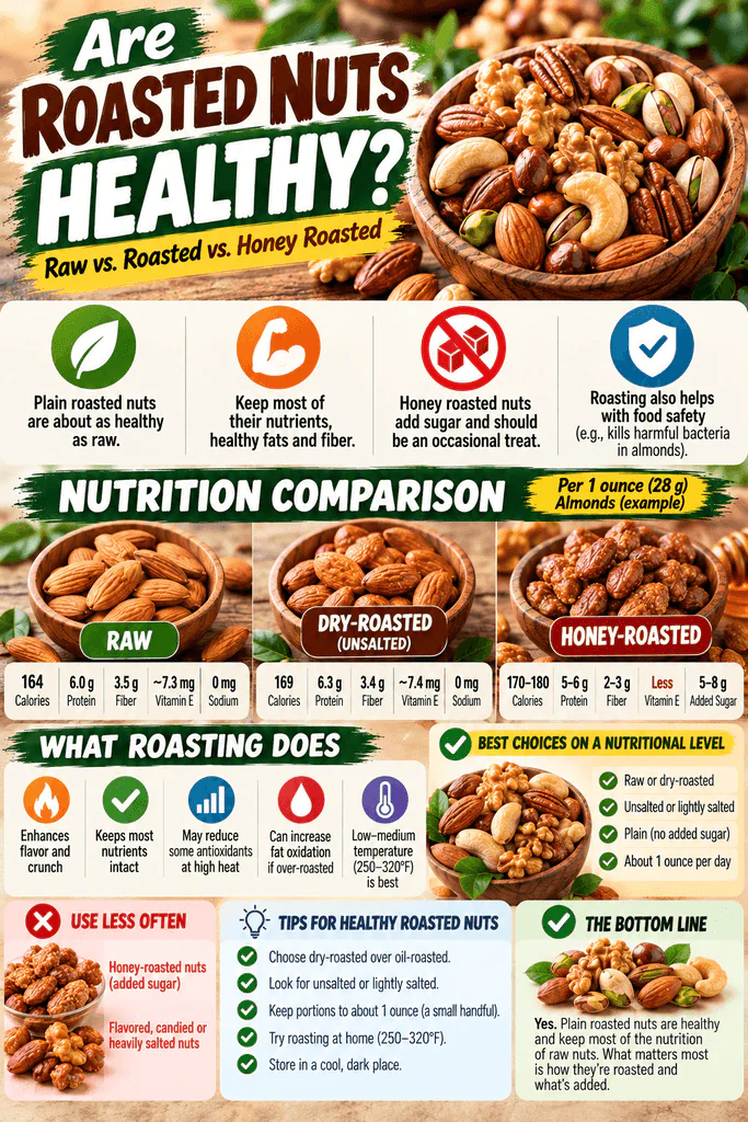 Are Roasted Nuts Healthy? Raw vs Roasted vs Honey Roasted