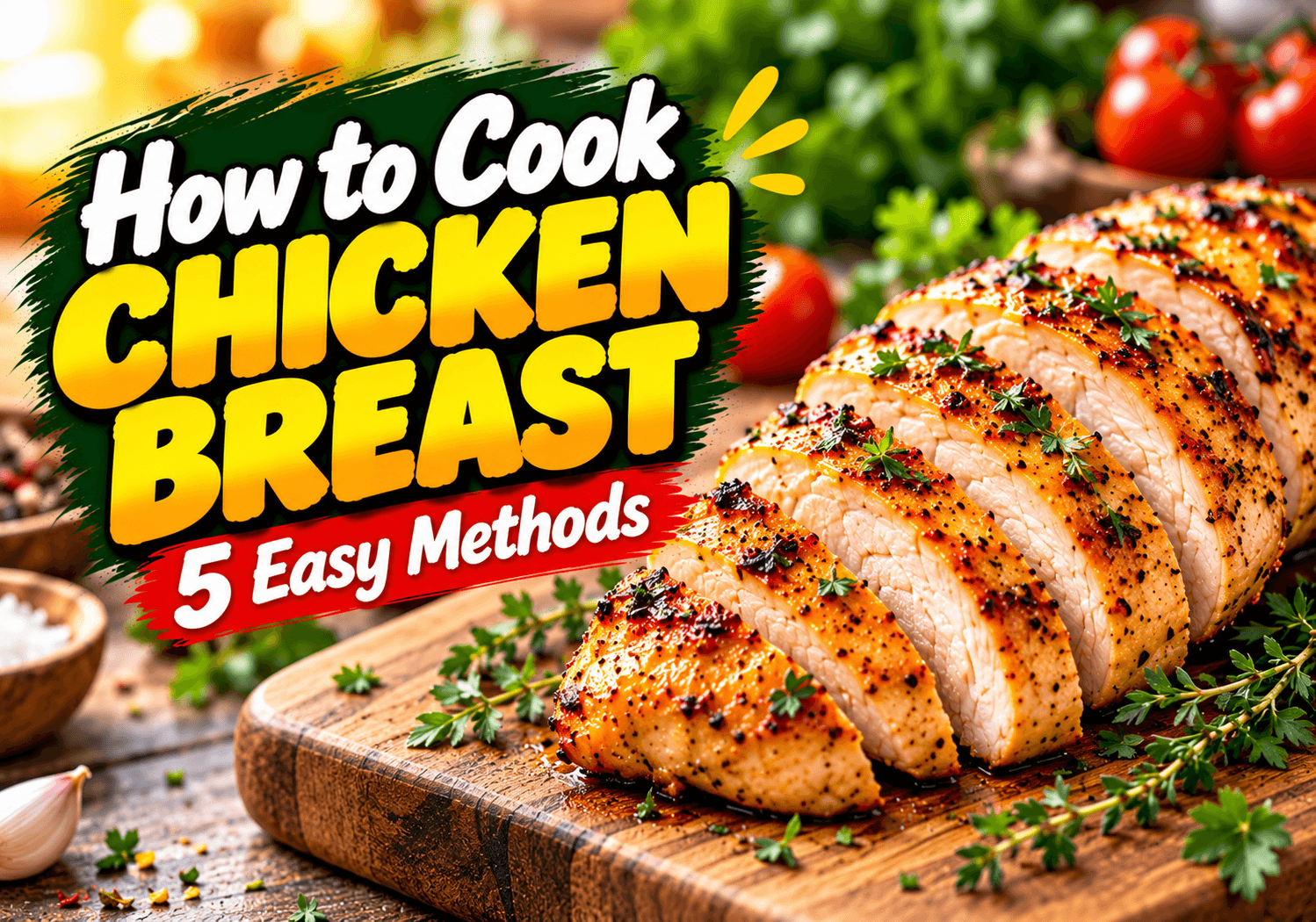 How to Cook Chicken Breast (Juicy Every Time): Oven, Pan, Air Fryer and More