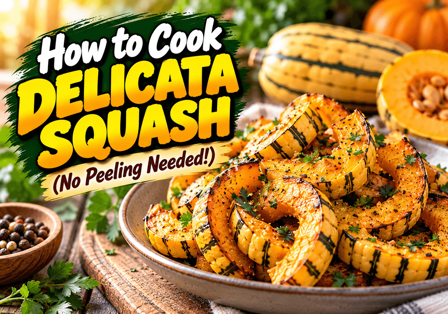 How to Cook Delicata Squash (No Peeling Needed)