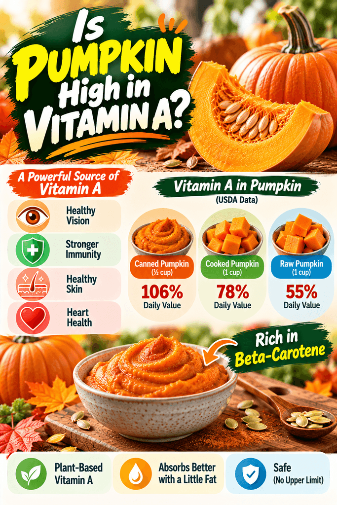 is pumpkin high in vitamin a