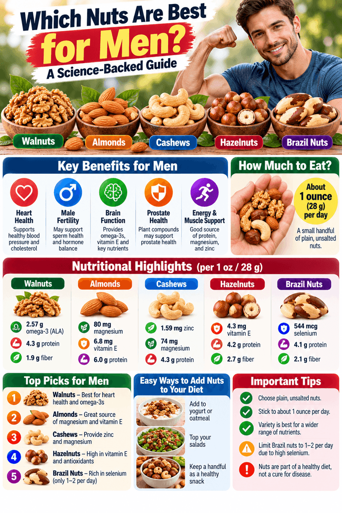 Which Nuts Are Best for Men? A Science-Backed Guide