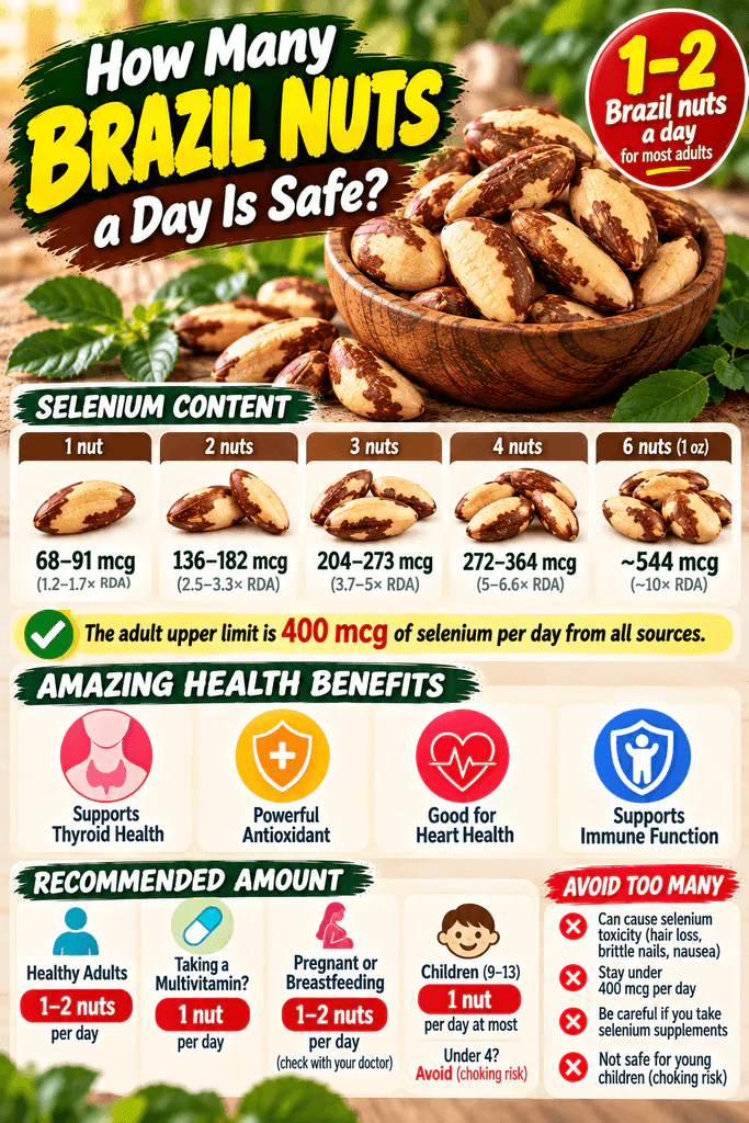 how many brazil nuts a day